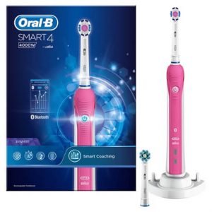 Bàn chải điện Oral-B Smart 4 4000 màu hồng