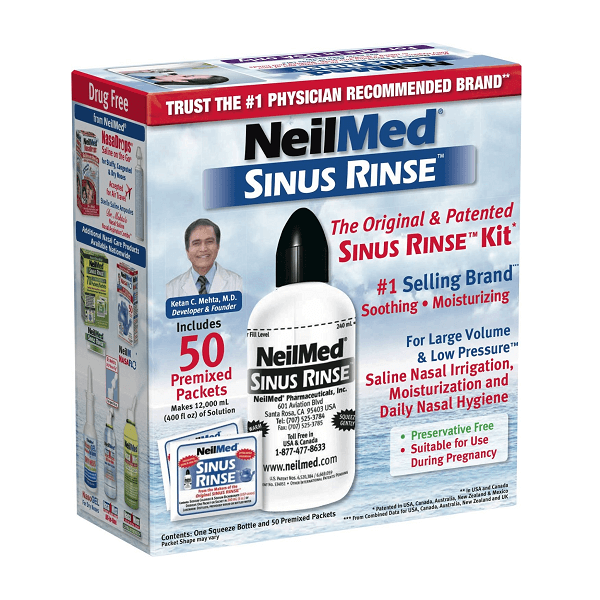 Bình rửa mũi NeilMed Sinus Rinse kèm 50 gói muối