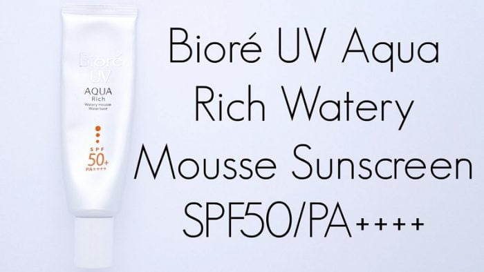 Biore UV Aqua Rich Watery Mousse Water Base